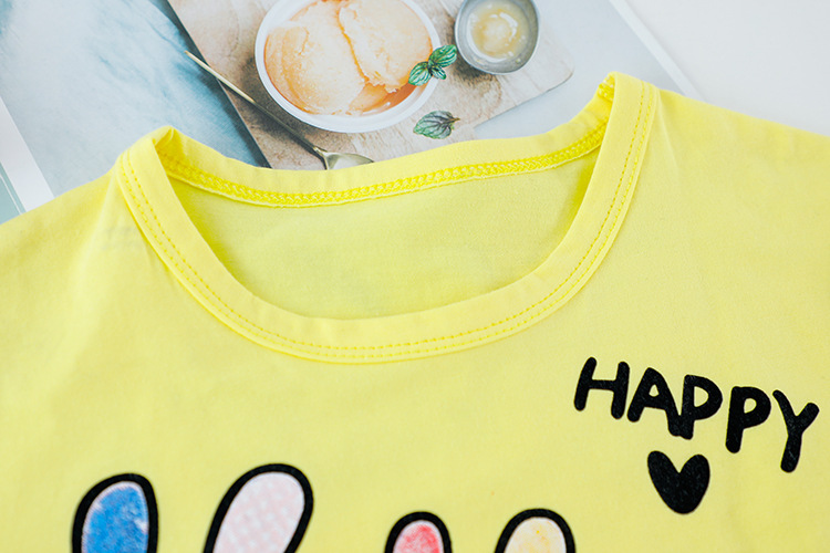 Girl clothing with Original fabric neckline 