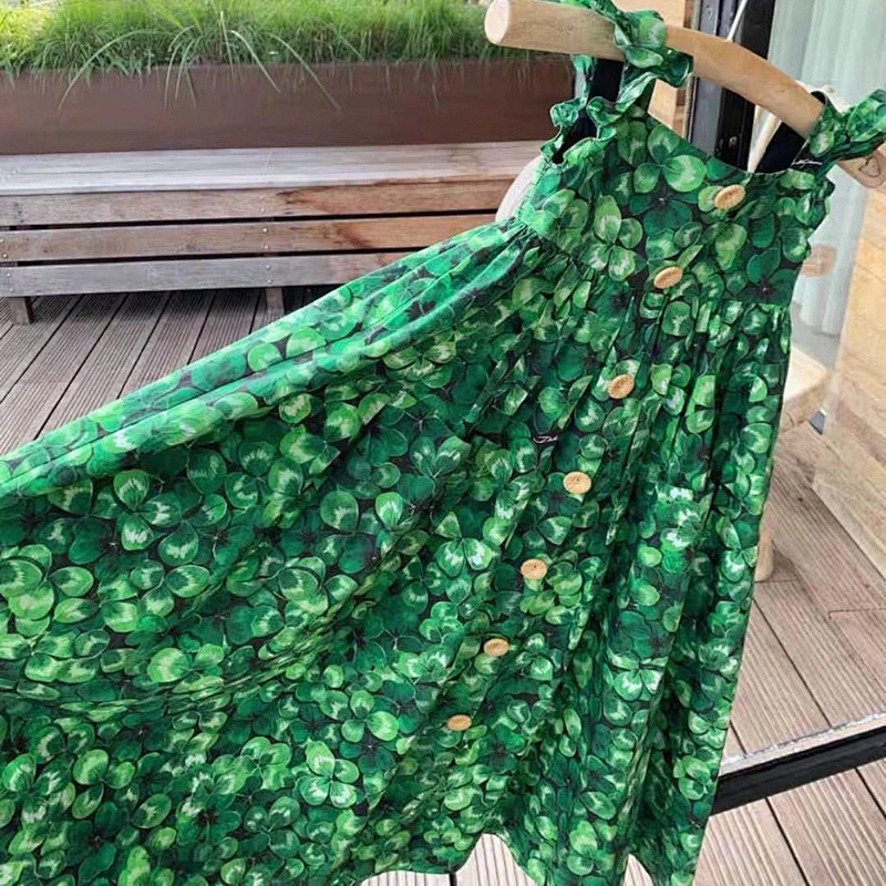 Clover girls fancy dresses kids toddler fairy dress kids girls birthday kids dress