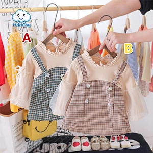Casual autumn girl dresses autumn long dress