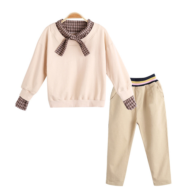 Teenager Girls Clothes Sweatshirts+Pants Outfit Suit