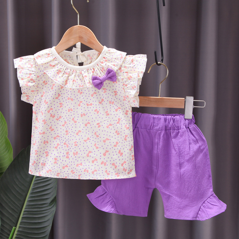 fashion summer short sleeve t shirt set