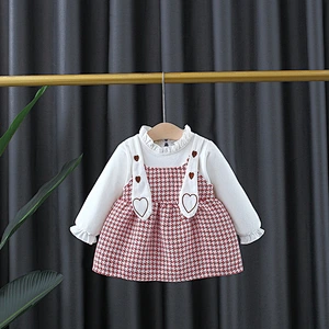 spring and autumn dress for new born baby girl autumn baby dress