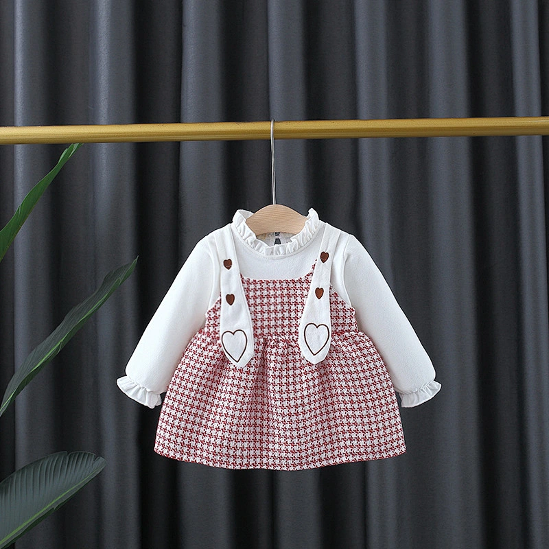 spring and autumn dress for new born baby girl autumn baby dress