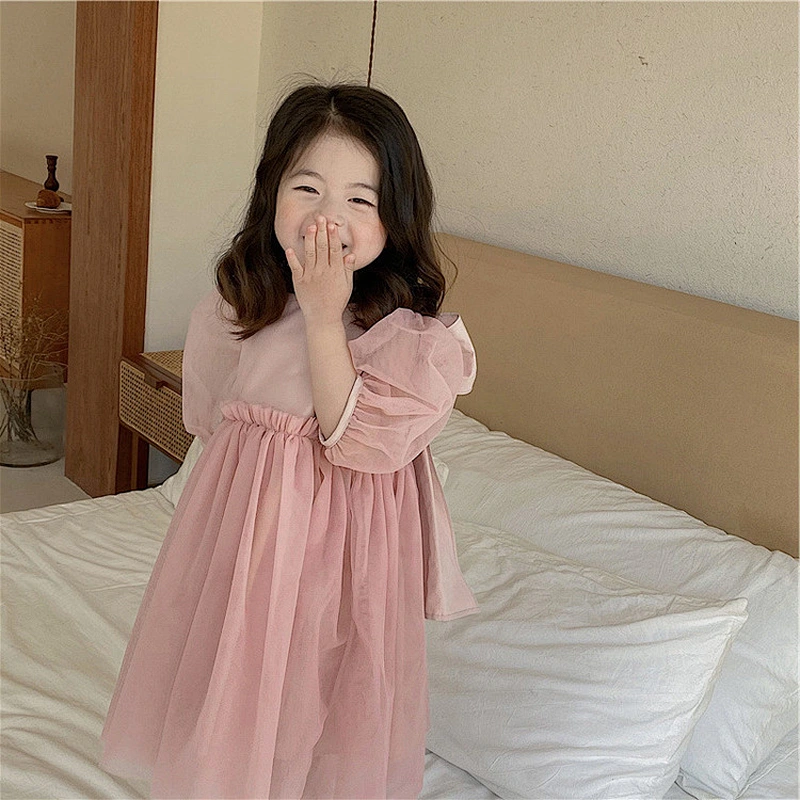 high quality kids clothes wear baby girl dress cotton design dresses for kids