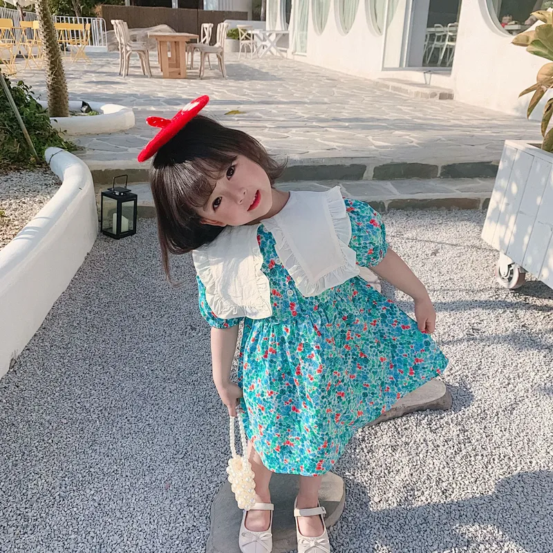 children's girls skirts frock design kid dress cotton wear baby dress kids