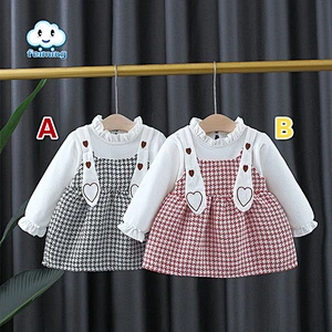spring and autumn dress for new born baby girl autumn baby dress