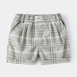 Fashion design checker kids pants boy kids pants for baby kids