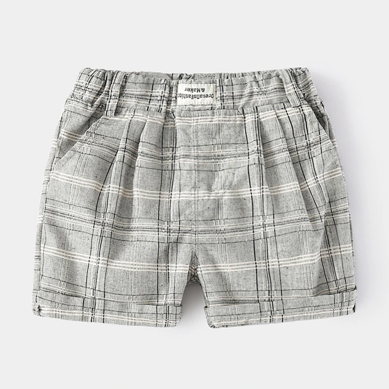 Fashion design checker kids pants boy kids pants for baby kids