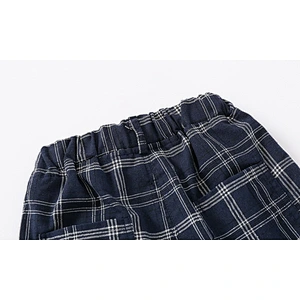 Fashion design checker kids pants boy kids pants for baby kids