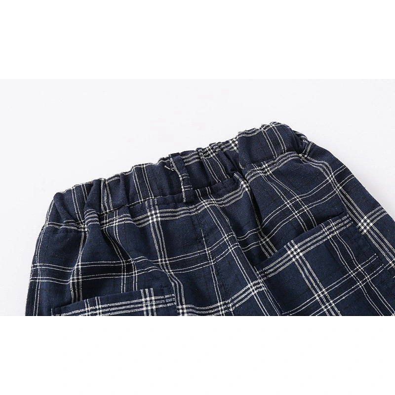 Fashion design checker kids pants boy kids pants for baby kids