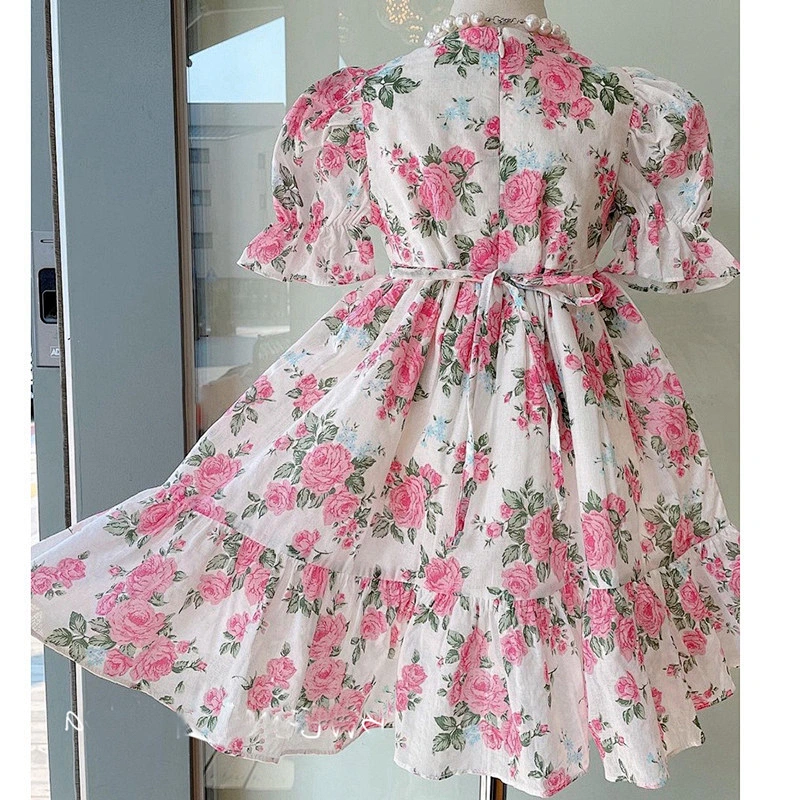 Summer Kid Girl  Clothing  Little Girl Dress New Style Lovely Printed Baby Girl Dress