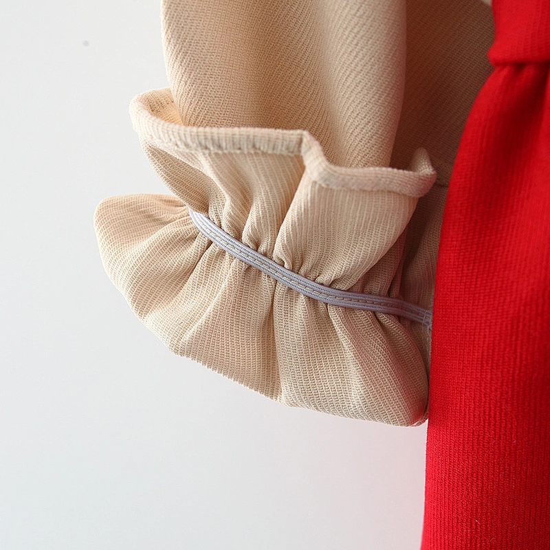 autumn dress cute autumn mini dress elastic cuffs autumn dress 2022