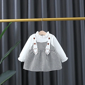 spring and autumn dress for new born baby girl autumn baby dress