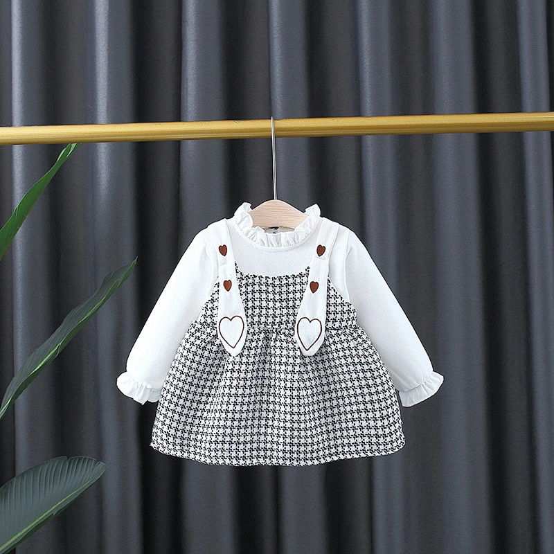 spring and autumn dress for new born baby girl autumn baby dress