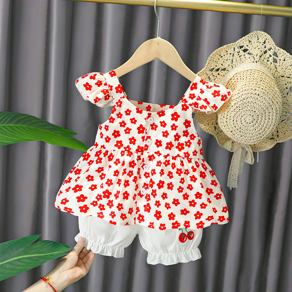 High Quality Girls Summer Clothing Set