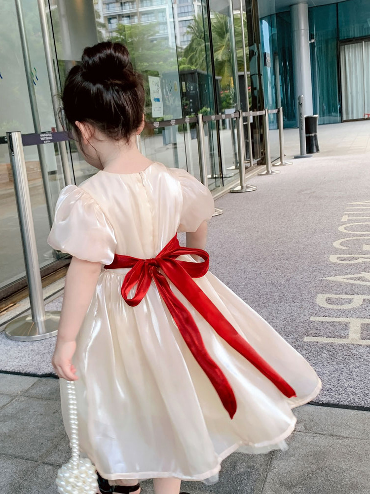 Girls' Velvet Ribbon Dress