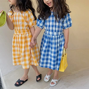 Children dress for girls kids clothes girls dresses yellow dresses for kids