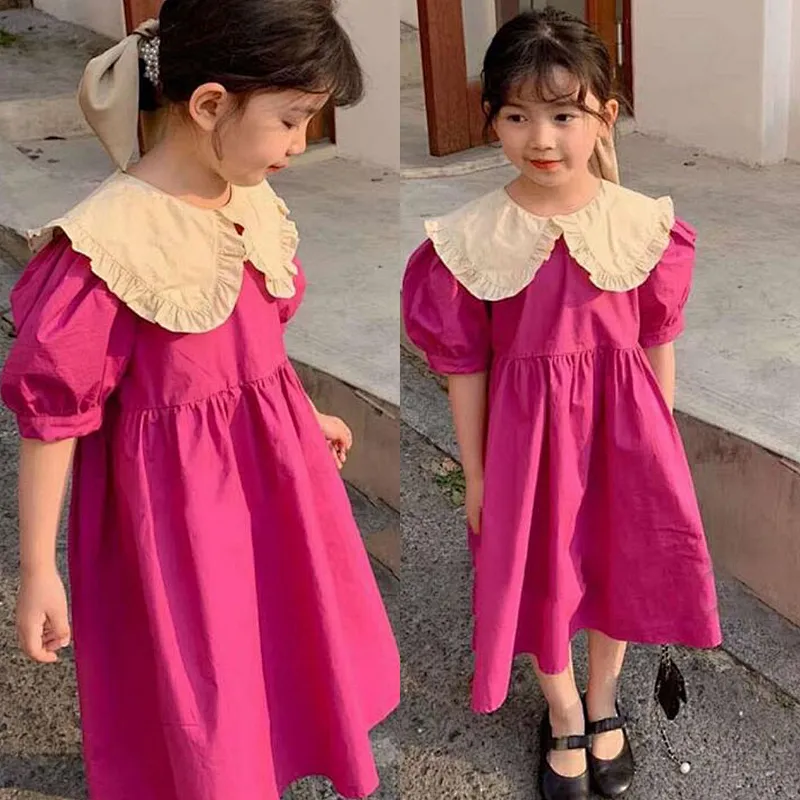 Wholesale kids apparel frock dress girl Stylish frock design for girls