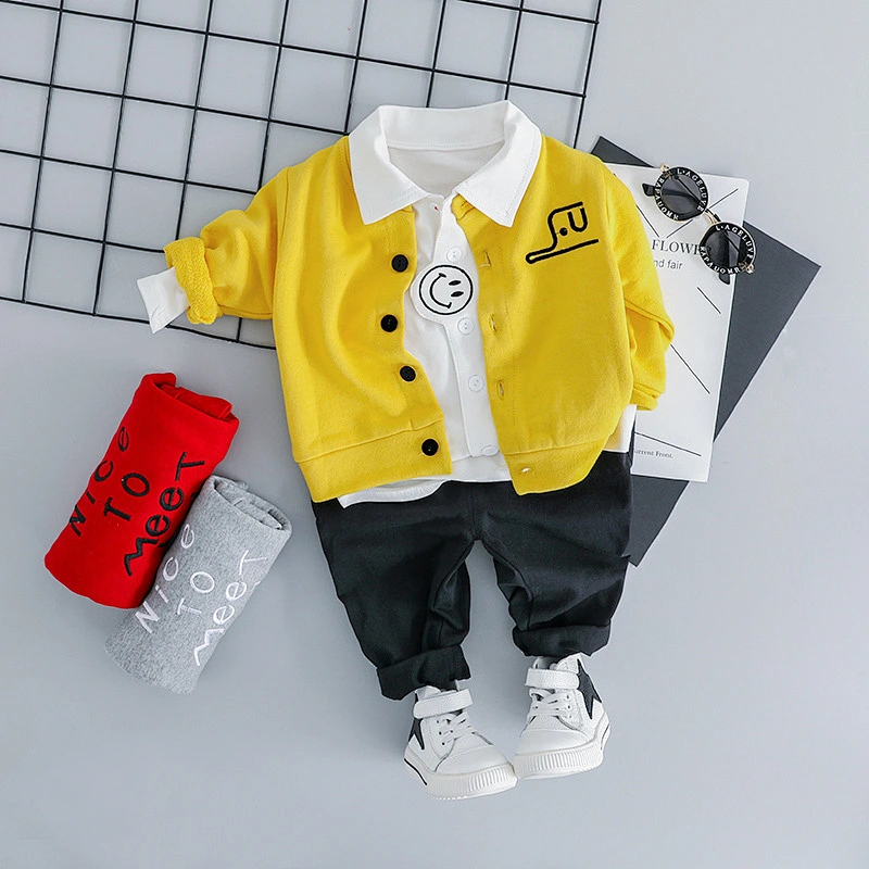 New boys autumn 3 Piece Pants Set