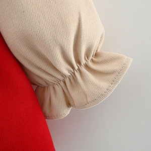 autumn dress cute autumn mini dress elastic cuffs autumn dress 2022