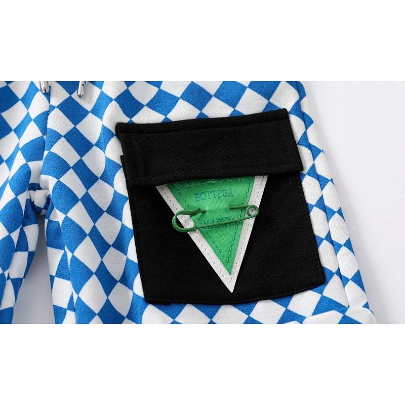 summer pants kids checkerboard style pants for boys kids