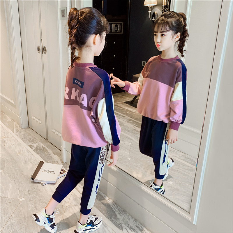 autumn two piece kids clothes set