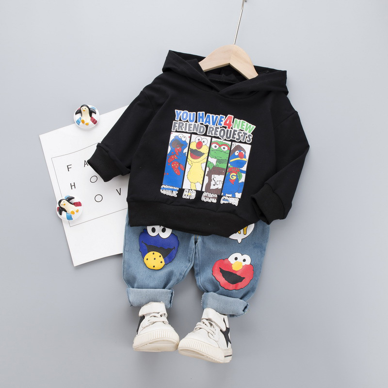 100%cotton hoodies set