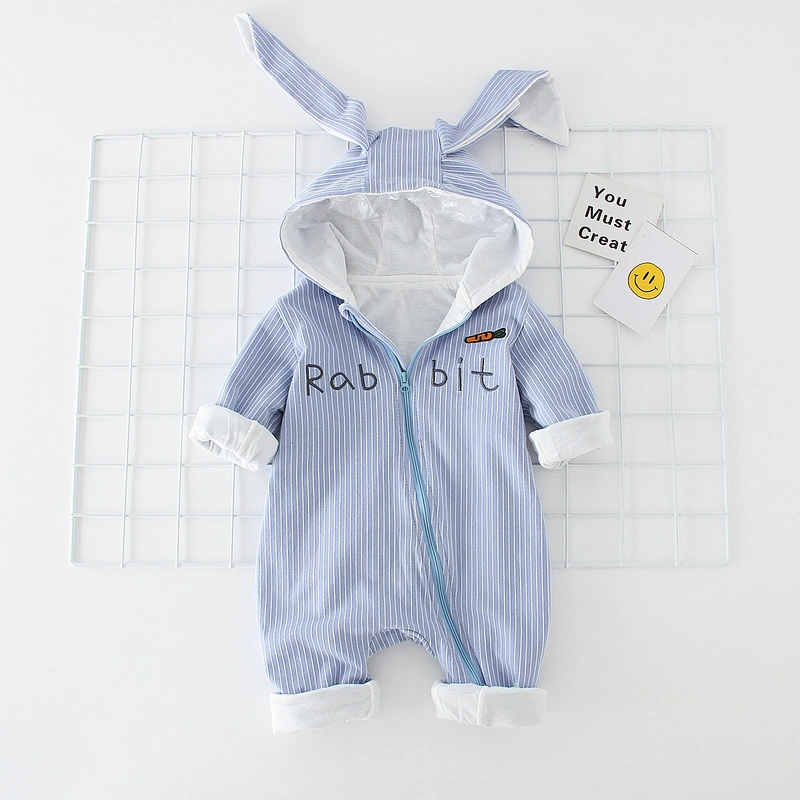 Autumn romper ,Long sleeve baby romper, Hooded Romper,100% cotton romper