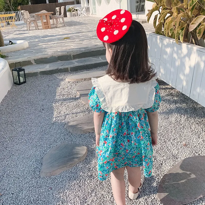 children's girls skirts frock design kid dress cotton wear baby dress kids