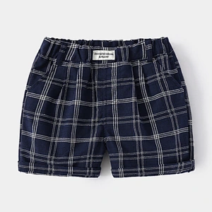 Fashion design checker kids pants boy kids pants for baby kids