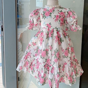 Summer Kid Girl  Clothing  Little Girl Dress New Style Lovely Printed Baby Girl Dress