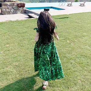 Clover girls fancy dresses kids toddler fairy dress kids girls birthday kids dress