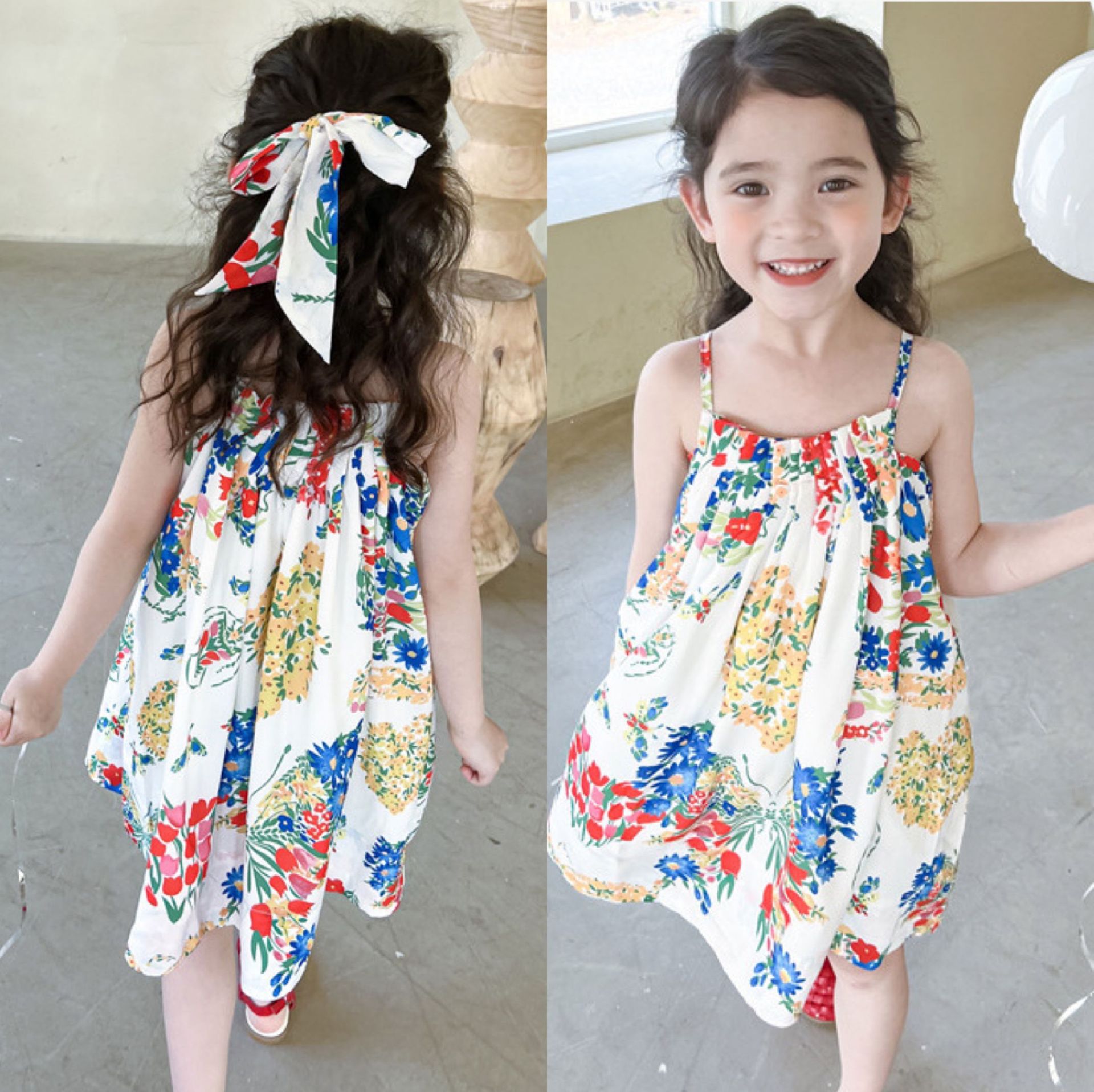 girls' short-sleeved dresses