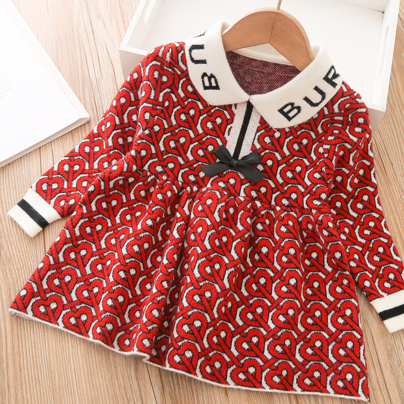 winter girls baby dress