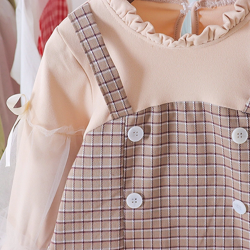 Casual autumn girl dresses autumn long dress