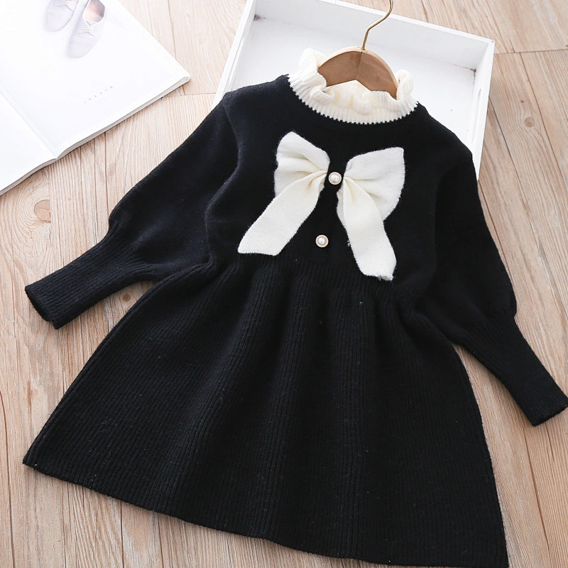baby winter dress winter fashion dress autumn winter long dress woolen winter dresses