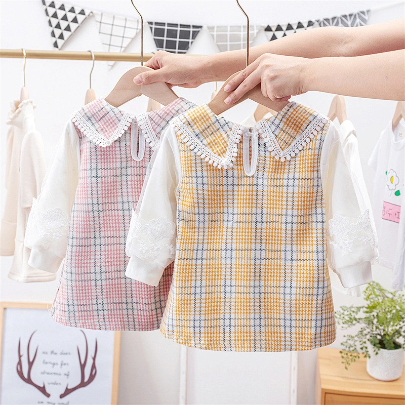 girls clothing dresses autumn long sleeves dress for kids autumn