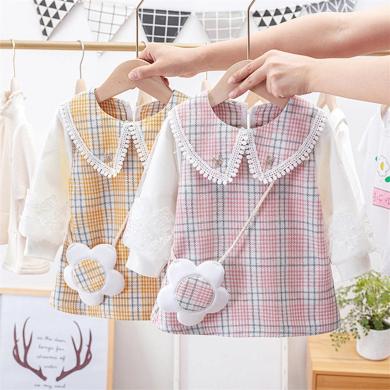 girls clothing dresses autumn long sleeves dress for kids autumn