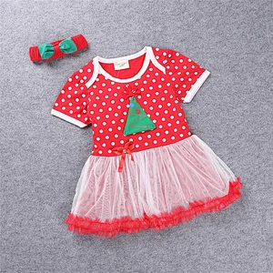 Fashion girls Christmas dresses-wholesale