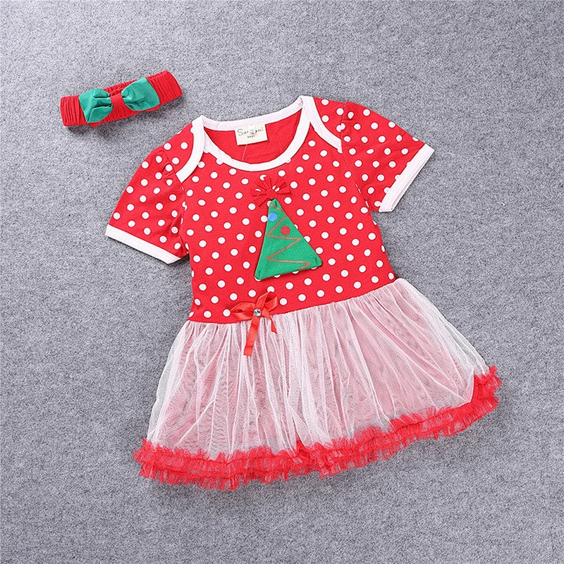 Fashion girls Christmas dresses-wholesale