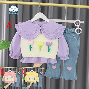 baby clothing for girl infants clothes sets 2 tops+pants