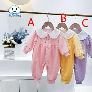 korean style knit romper baby plain romper