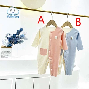 plain romper baby long sleeves baby rompers set
