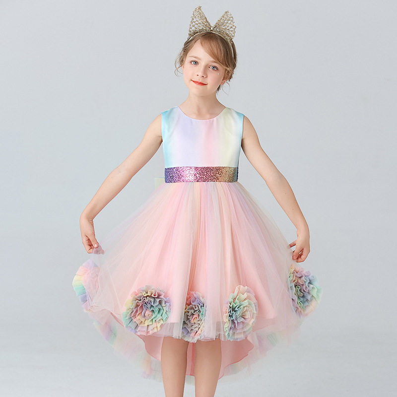 girls pink color dress