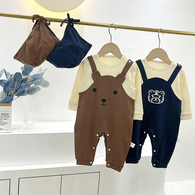 autumn baby romper set korean style baby romper