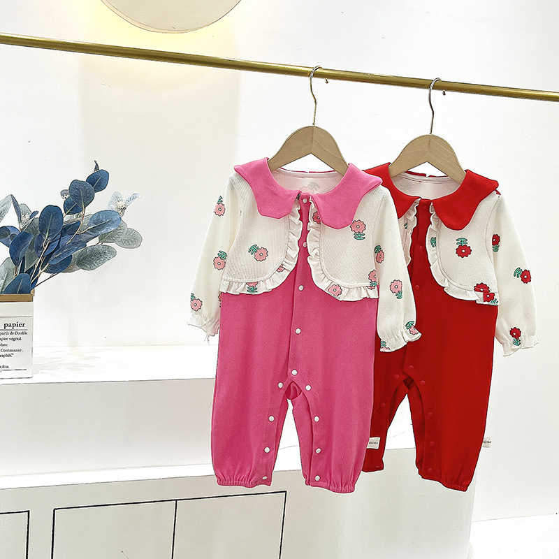 born baby girl romper