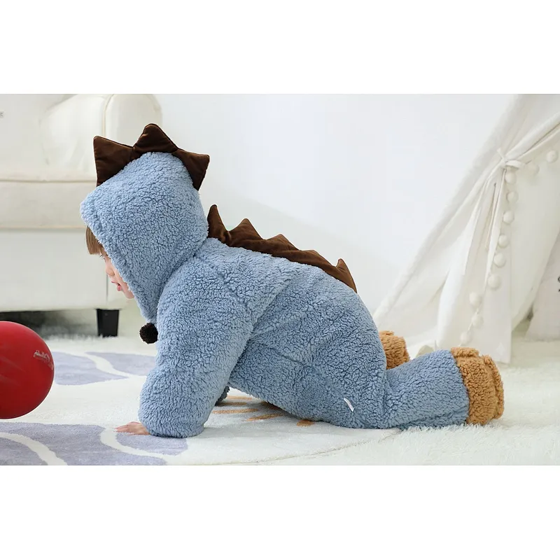 animal winter baby rompers winter knitted baby romper