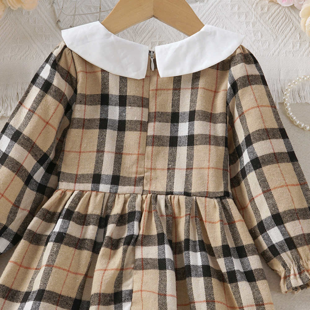 autumn plaid girl dresses