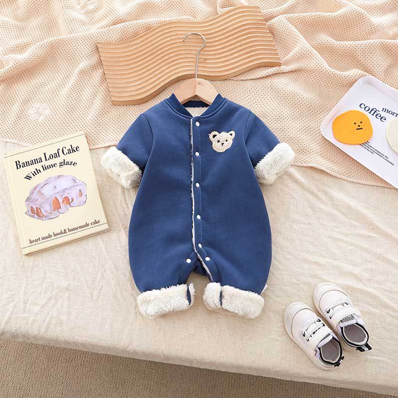 winter romper baby boy jumpsuit romper baby boy cotton romper infant boy romper boys long sleeve romper
