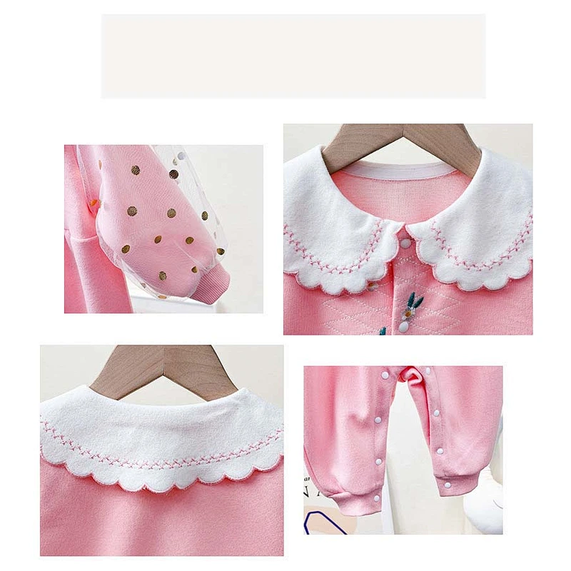korean style knit romper baby plain romper